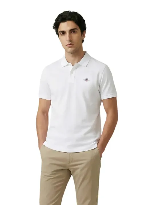 GANT Herren Polo Weiß | online kaufen