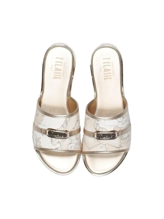 Alviero Martini Prima Classe Damen Pantolette Beige