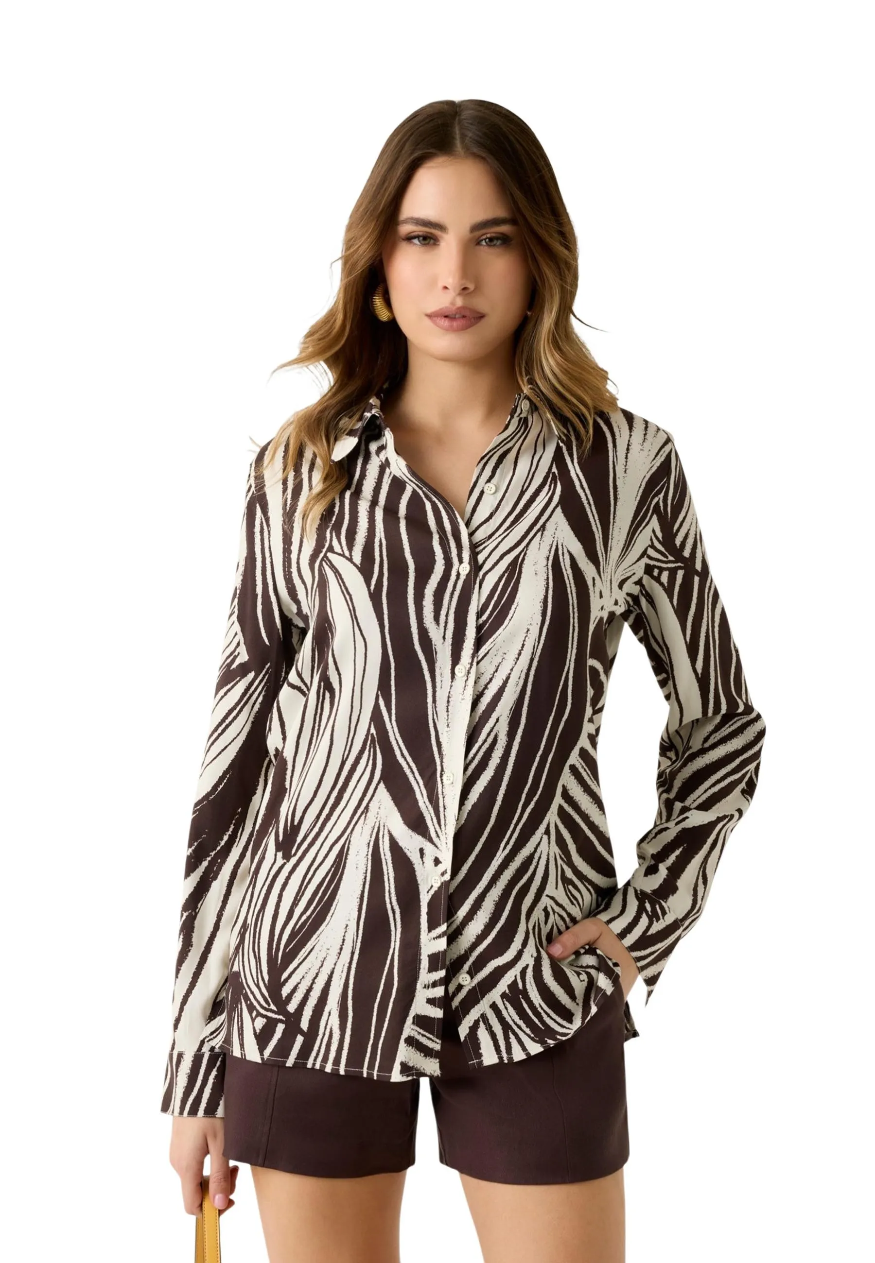 Guess Damen Hemd Braun 515128