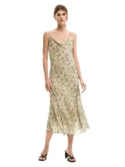 Desigual Damen Kleid Beige mieten – Flex-Fashion Verleih