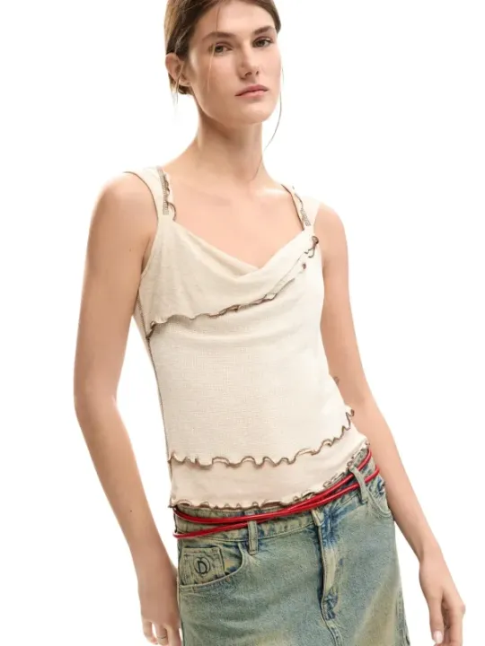 Desigual Damen Top Beige | online kaufen