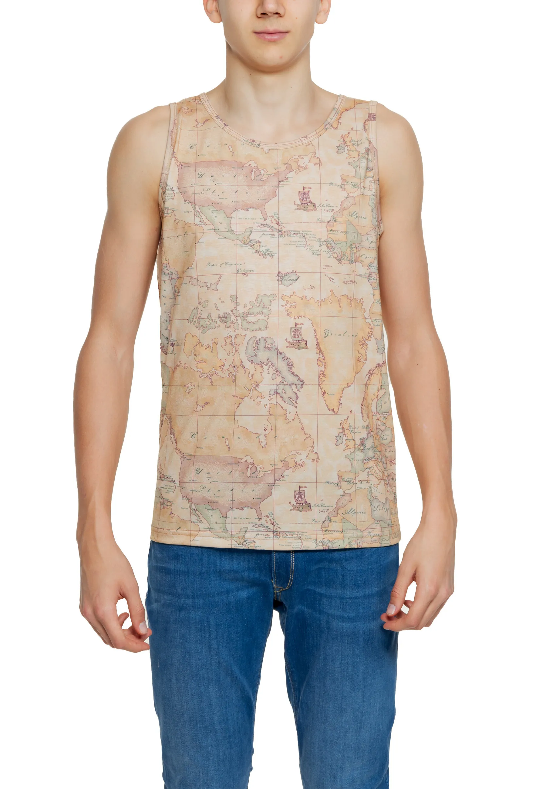 Herren Tank-Tops Beige 474135