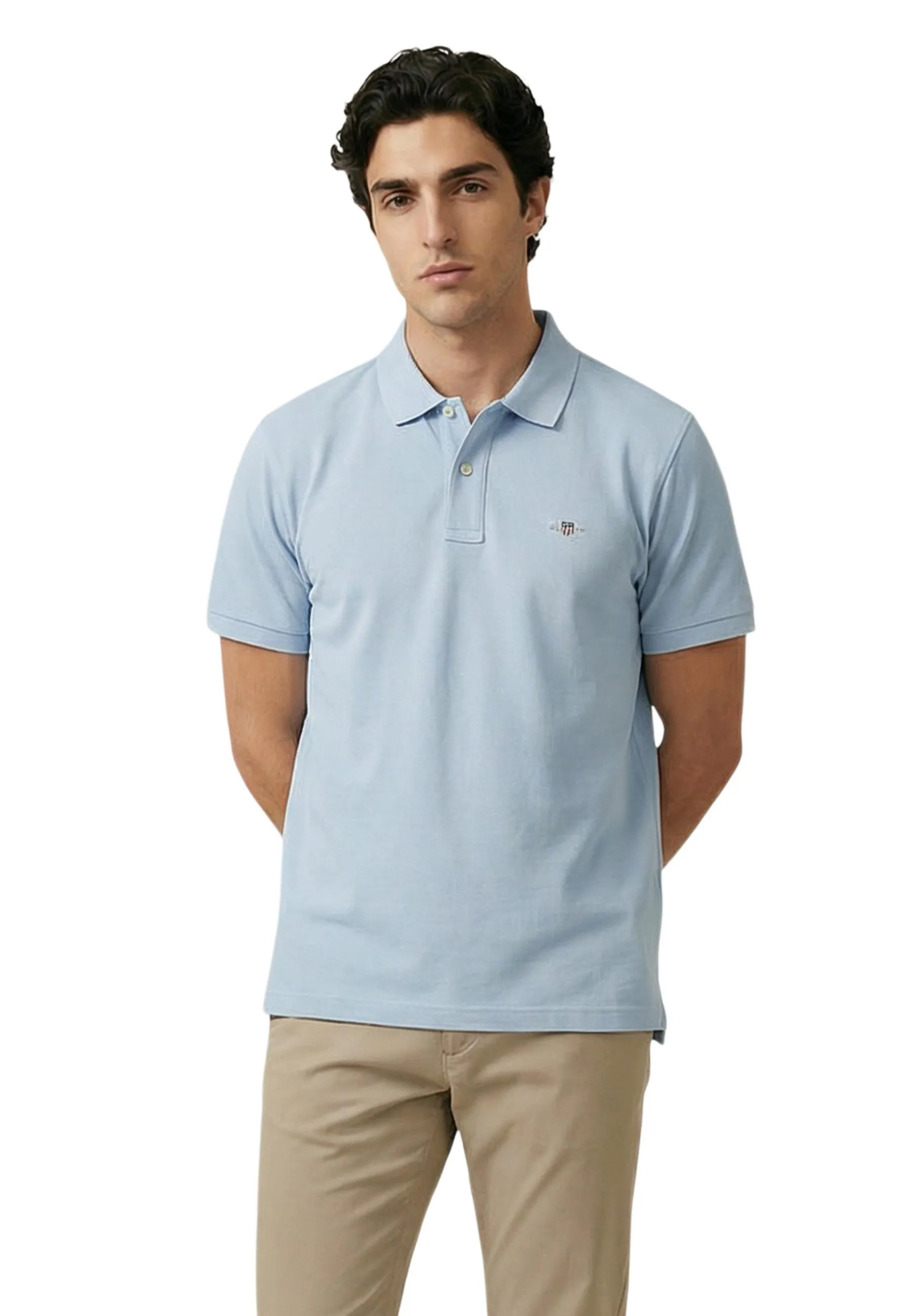 GANT Herren Polo Azurblau 516237