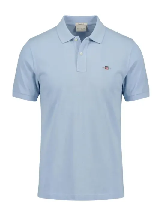 GANT Herren Polo Azurblau | online kaufen