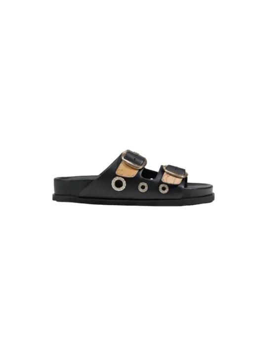 Alviero Martini Prima Classe Damen Pantolette Schwarz