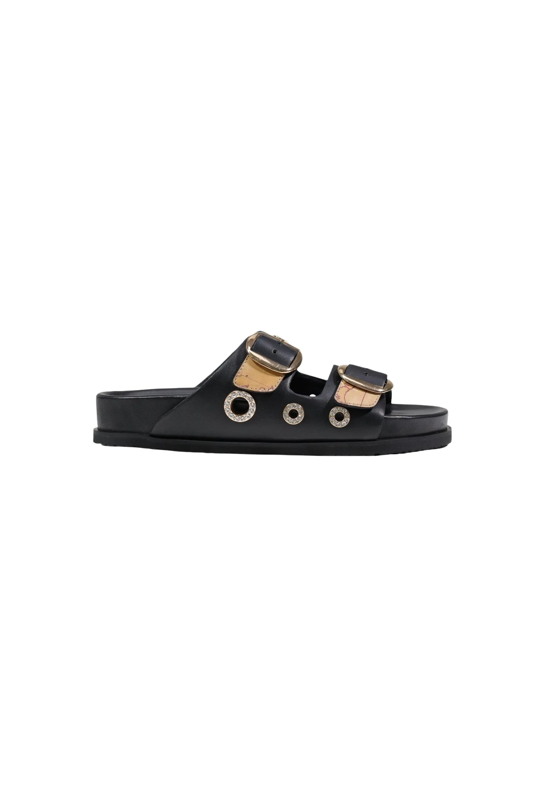 Damen Pantolette Schwarz 516223