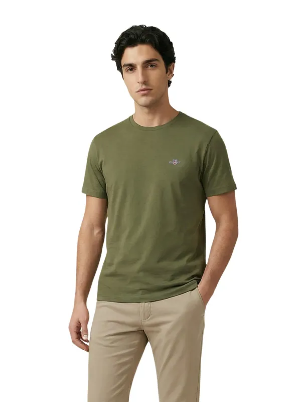 GANT Herren T-Shirt Grün | online kaufen