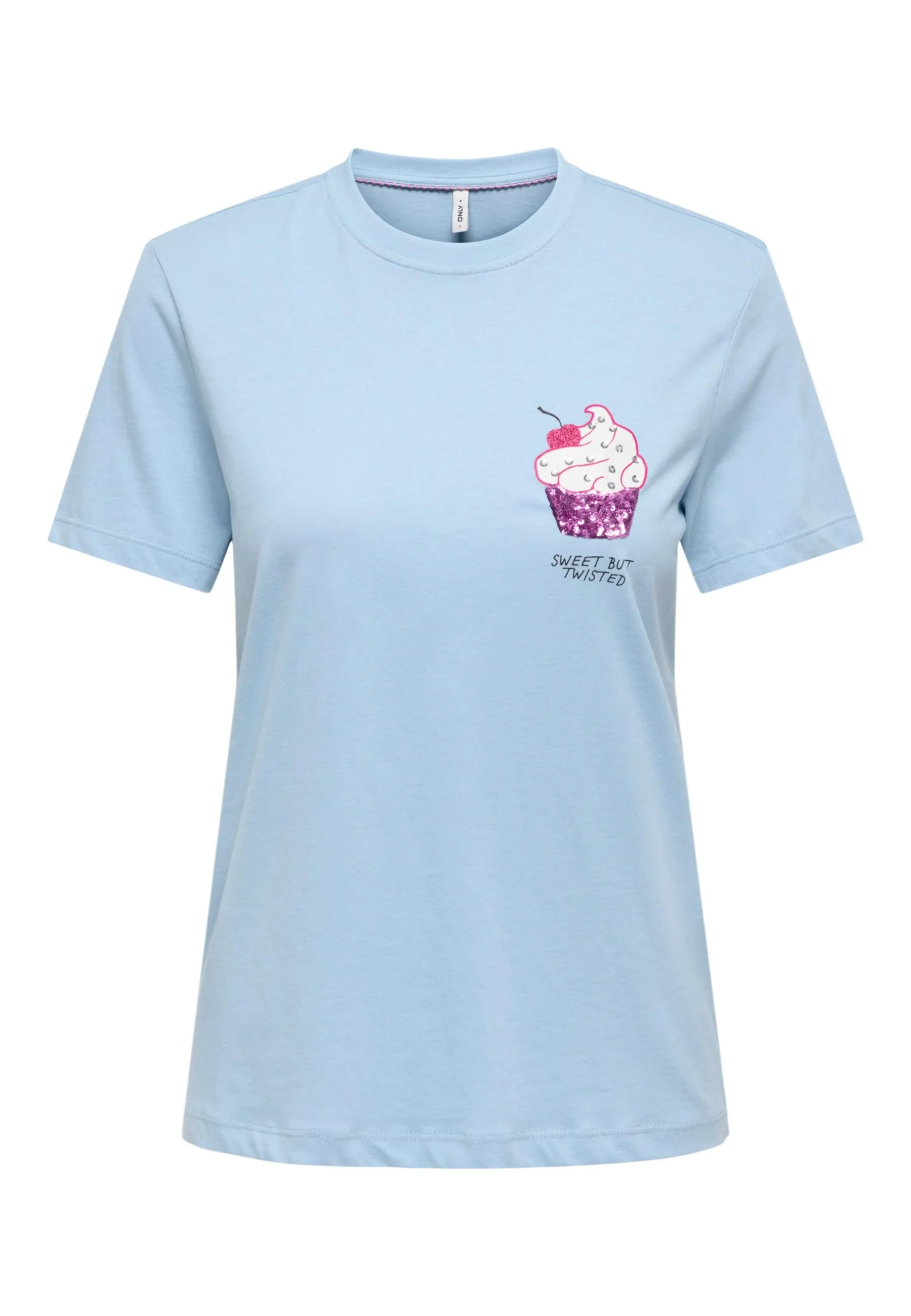 Only Damen T-Shirt Azurblau 515143