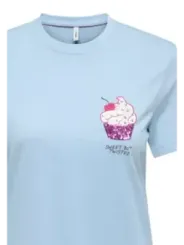 Only Damen T-Shirt Azurblau | online kaufen