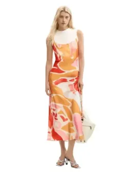 Desigual Damenkleid Orange mieten – Flex-Fashion Verleih-Shop
