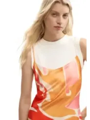 Desigual Damen Kleid Orange | online kaufen