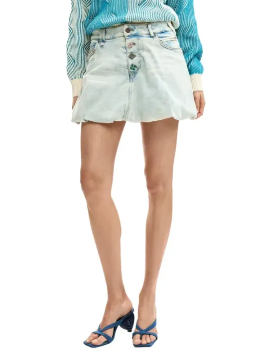 Desigual Damen Rock Azurblau | online kaufen