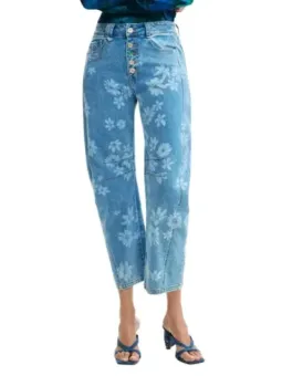Azurblau Damen Jeans von Desigual mieten - Flex-Fashion