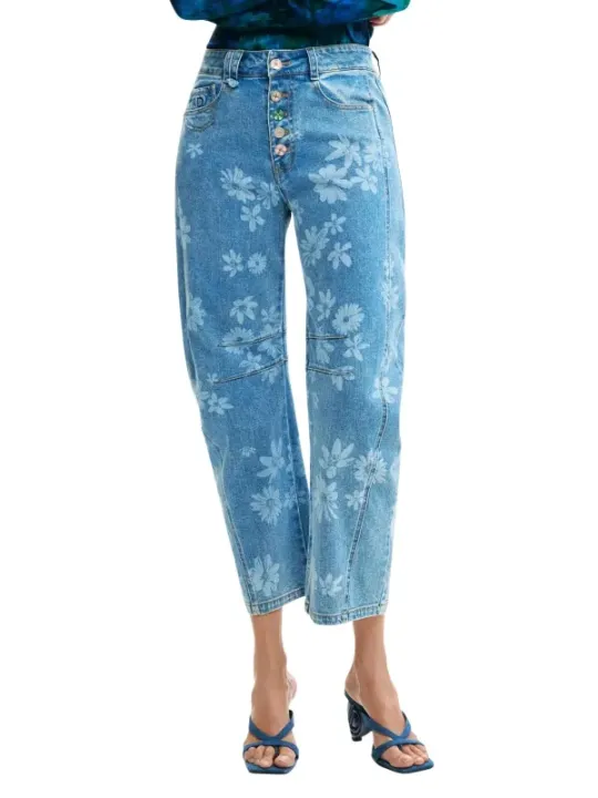 Desigual Damen Jeans Azurblau | online kaufen