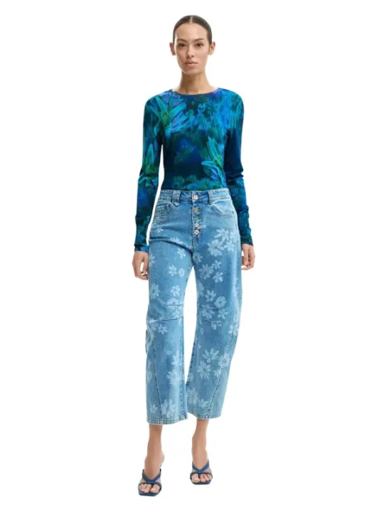Desigual Damen Jeans Azurblau | online kaufen