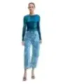 Desigual Damen Jeans Azurblau | online kaufen