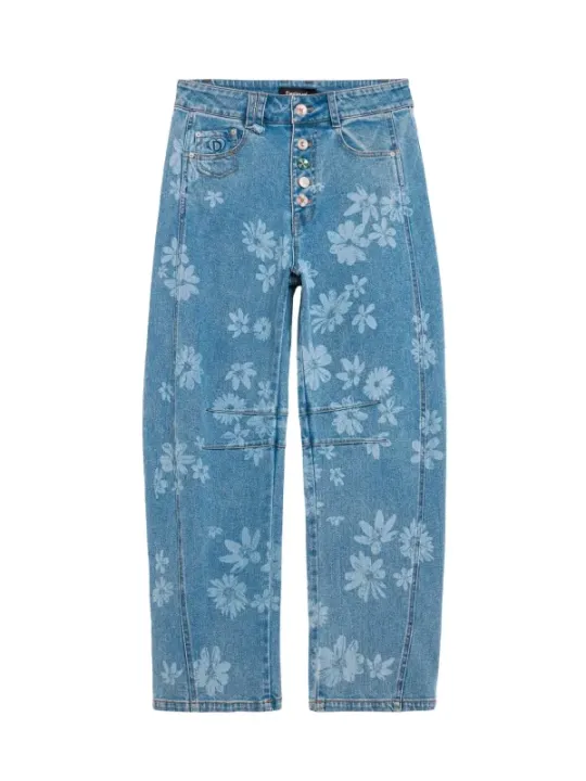Desigual Damen Jeans Azurblau | online kaufen
