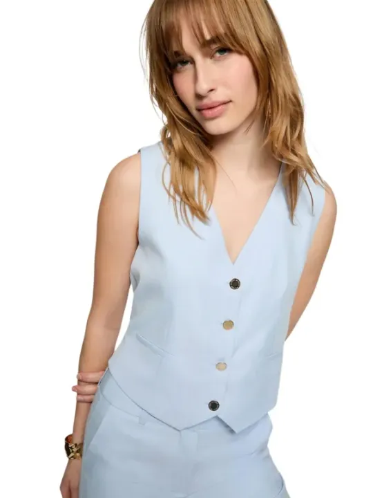 Morgan De Toi Damen Weste Azurblau | online kaufen