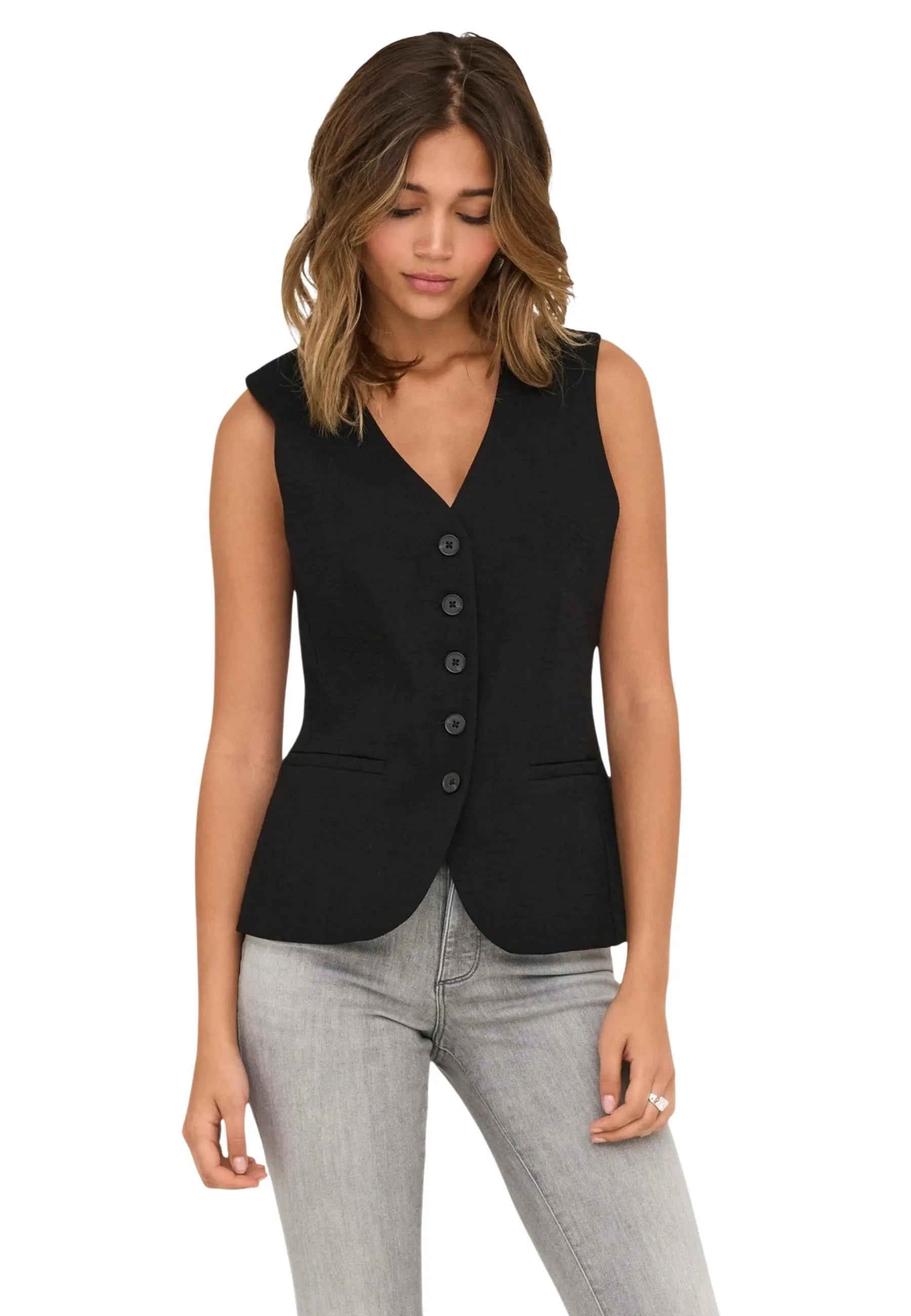 Damen Weste Schwarz 514648