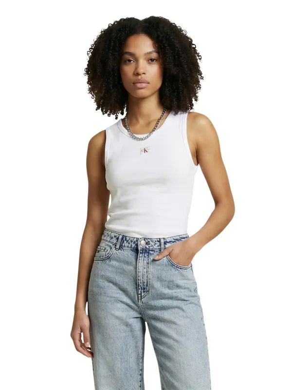 Calvin Klein Jeans Damen Top Weiß | online kaufen
