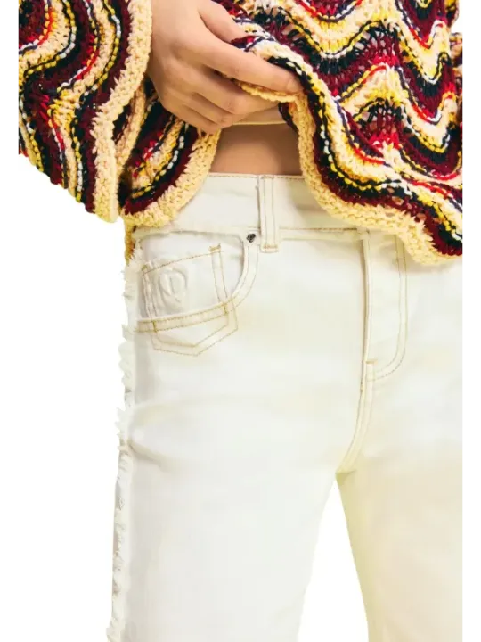 Desigual Damen Jeans Beige | online kaufen