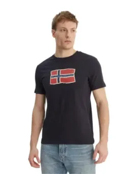 Napapijri Herren T-Shirt Blau mieten | Flex-Fashion Verleih