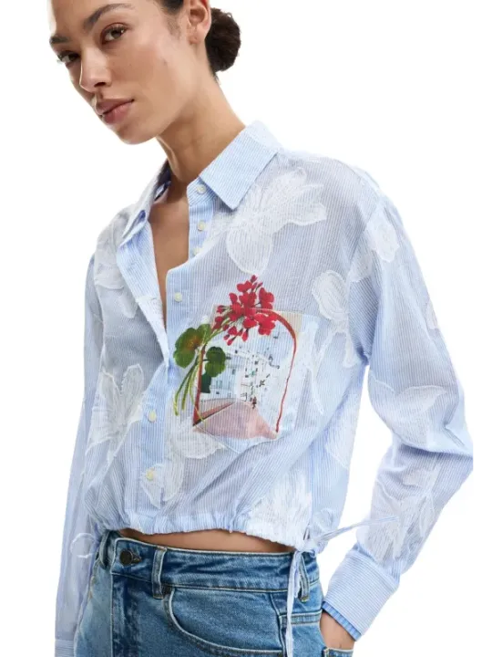 Desigual Damen Hemd Azurblau | online kaufen