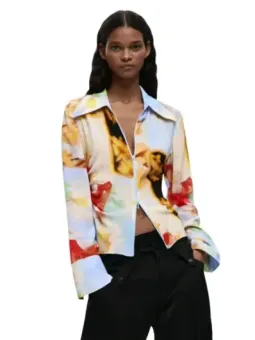 Desigual Damen Hemd Gelb mieten – Flex-Fashion Verleih-Shop