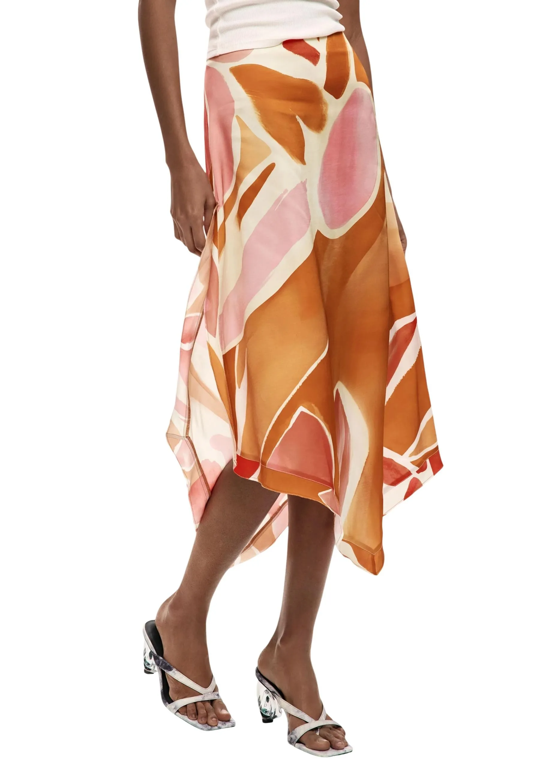 Desigual Damen Rock Orange 514683