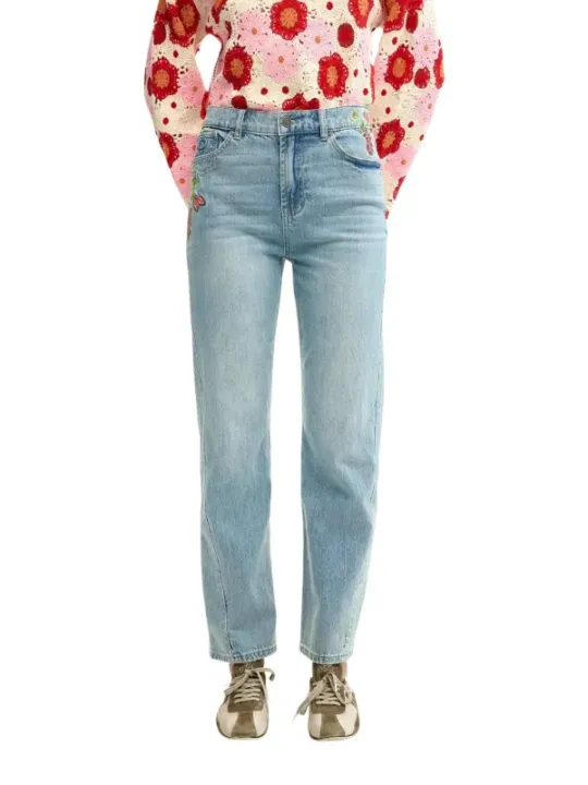 Desigual Damen Jeans Azurblau | online kaufen