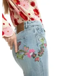 Desigual Damen Jeans Azurblau | online kaufen