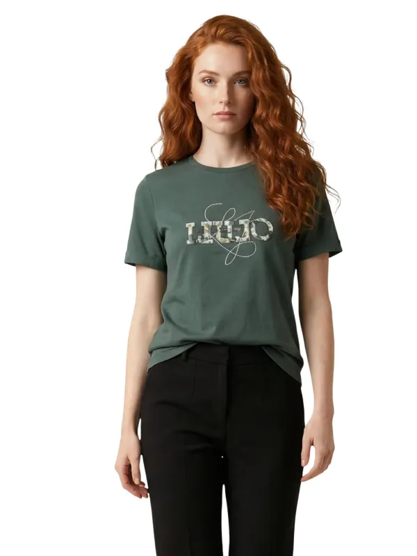 Liu Jo Damen T-Shirt Grün | online kaufen