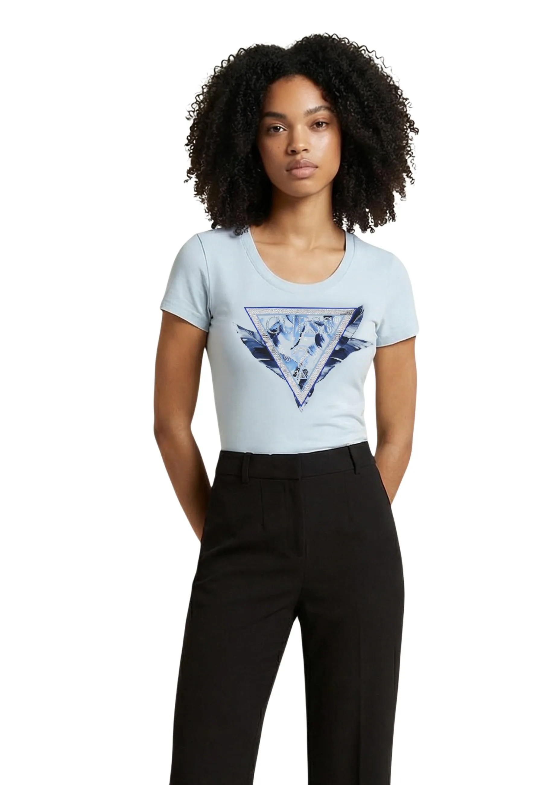 Guess Damen T-Shirt Azurblau 515274