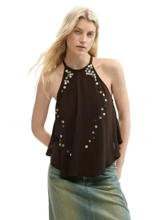 Desigual Damen Top Braun | online kaufen