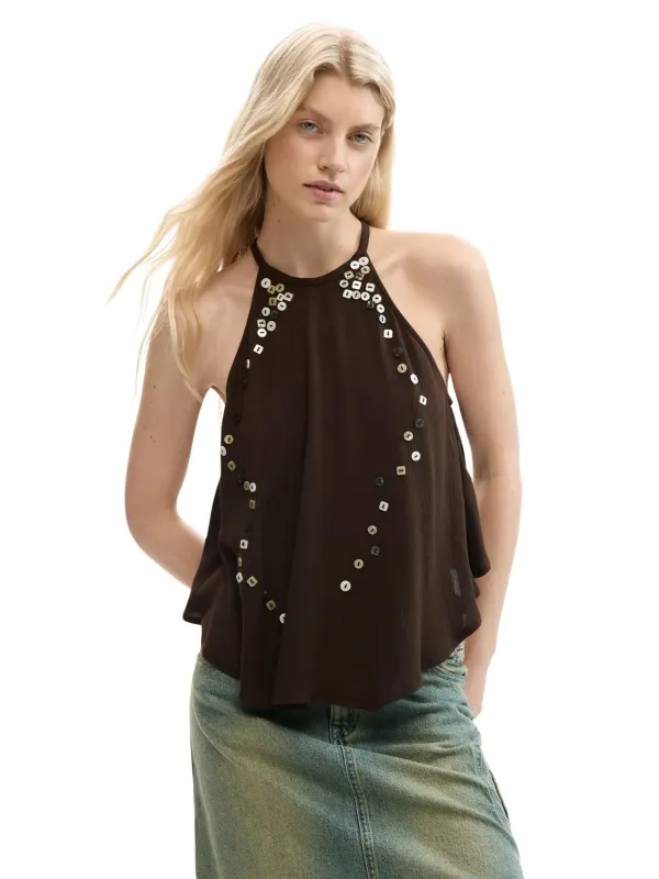 Desigual Damen Top Braun | online kaufen