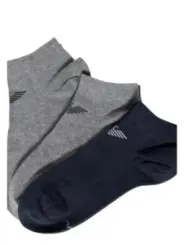 Armani unsichtbare Socken grau blau