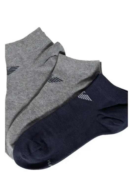 Armani unsichtbare Socken grau blau
