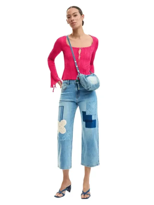 Desigual Damen Jeans Azurblau | online kaufen