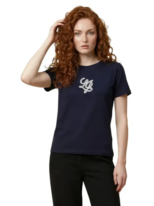 Liu Jo Damen T-Shirt Blau | online kaufen