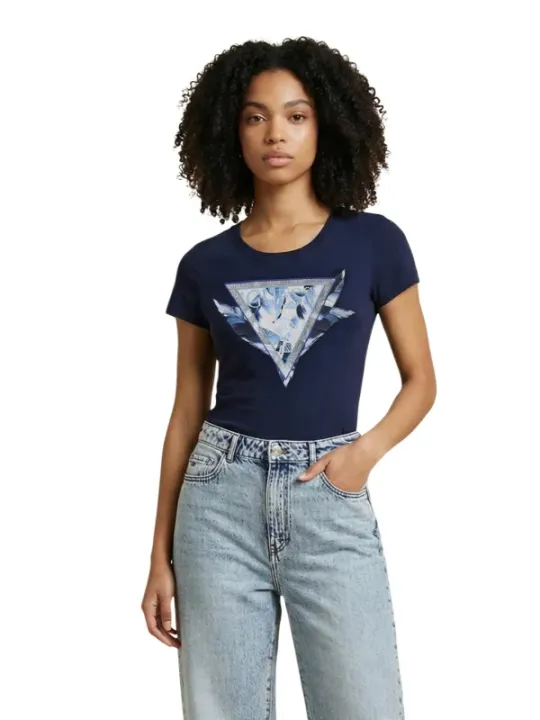 Guess Damen T-Shirt Blau | online kaufen