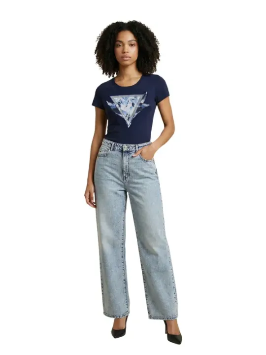 Guess Damen T-Shirt Blau | online kaufen