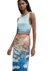 Desigual Damen Kleid Azurblau | online kaufen
