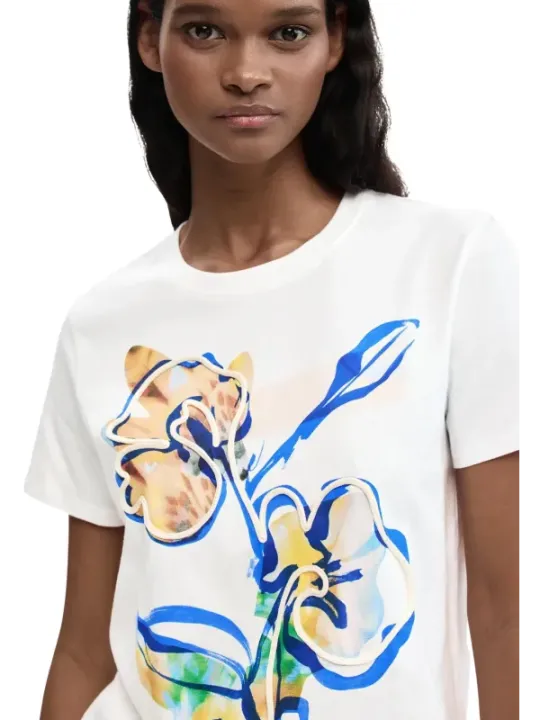 Desigual Damen T-Shirt Weiß | online kaufen