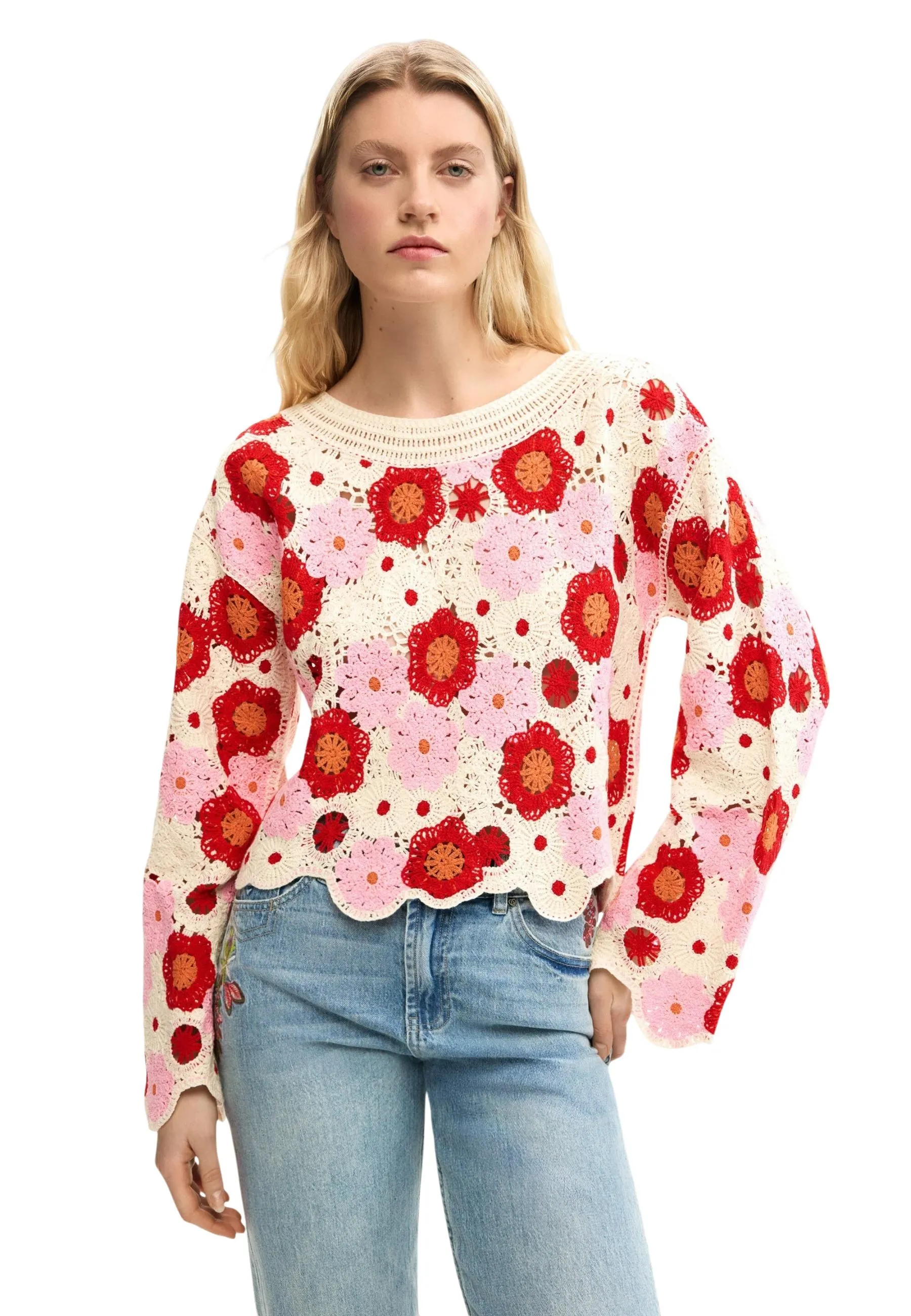 Damen Pullover Beige 514685