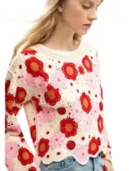 Desigual Damen Pullover Beige | online kaufen