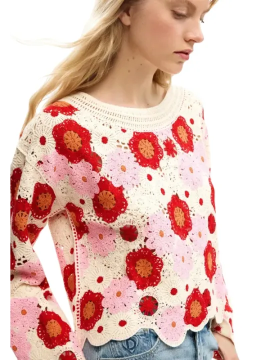 Desigual Damen Pullover Beige | online kaufen