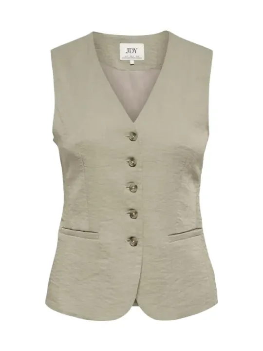 Jacqueline De Yong Damen Weste Beige | online kaufen