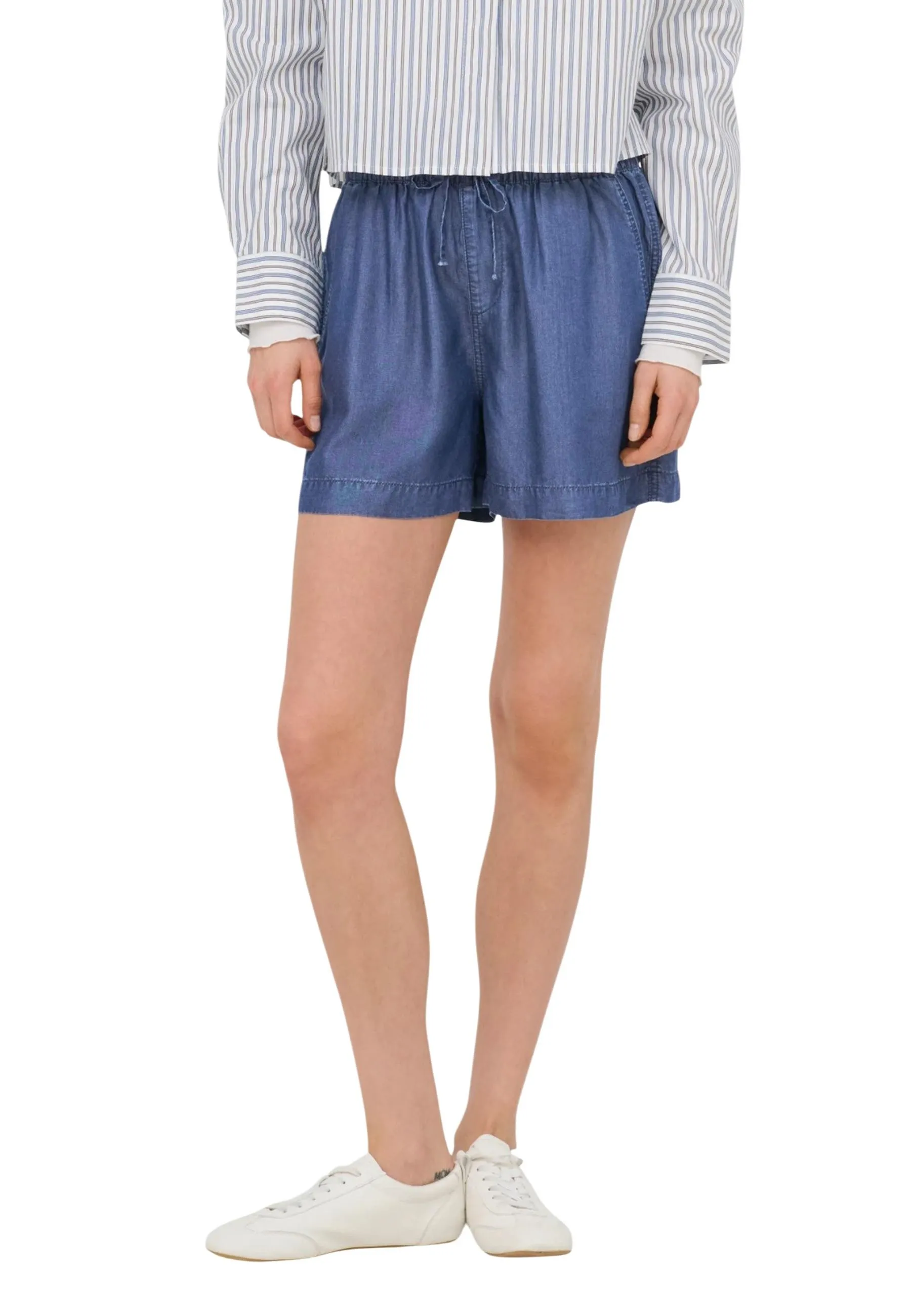 Only Damen Shorts Azurblau 515652