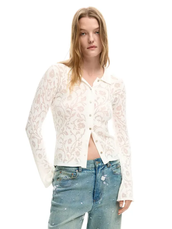 Desigual Damen Hemd Weiß | online kaufen