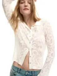 Desigual Damen Hemd Weiß | online kaufen